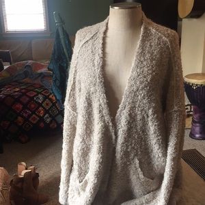 Oatmeal Wool Cardigan